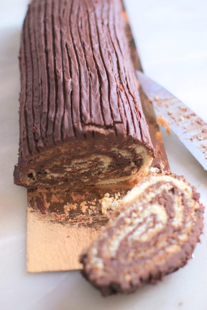 Christmas log roll-up made easy! 6 buche montee