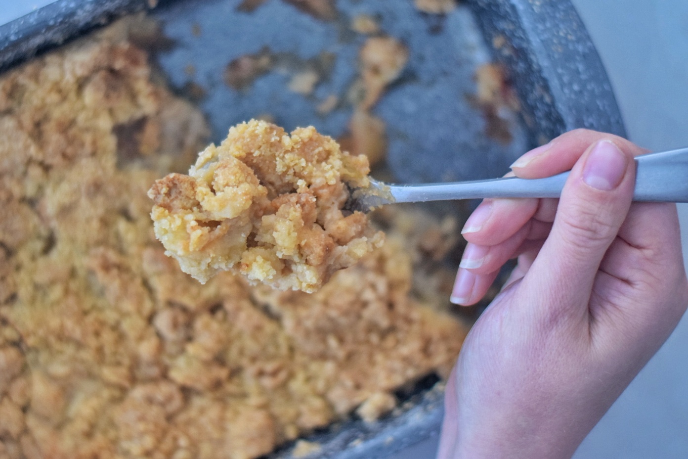 Crumble de manzana: la receta rápida y fácil