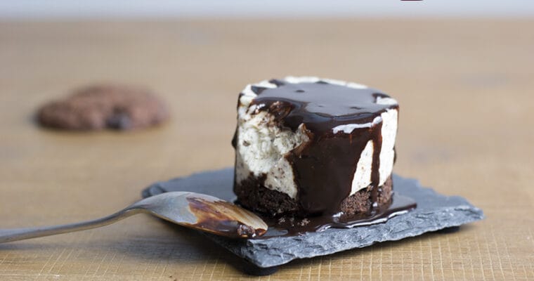 Cheesecake glacé stracciatella sans cuisson