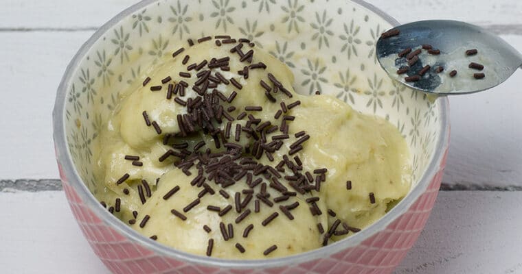 Crème glacée sans sorbetière… et sans crème !