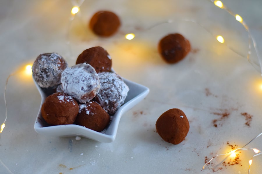 Christmas chocolate truffles